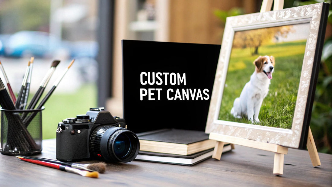 Your Guide to the Perfect Custom Pet Portrait Canvas