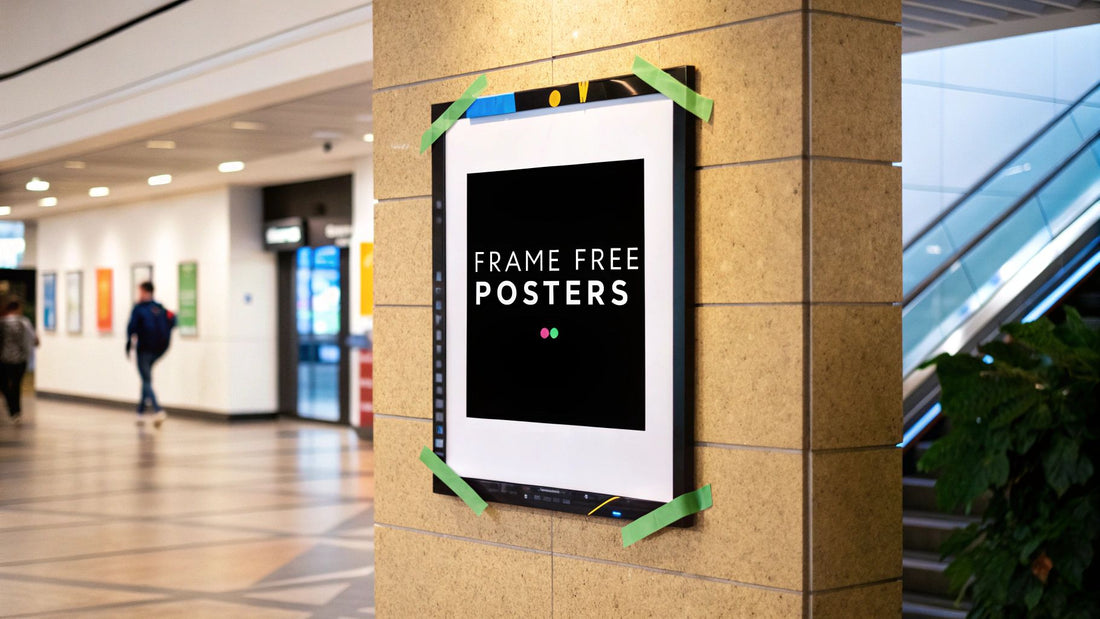 How to Hang Posters Without a Frame