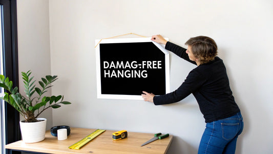 How to Put Posters on Walls Without Damage